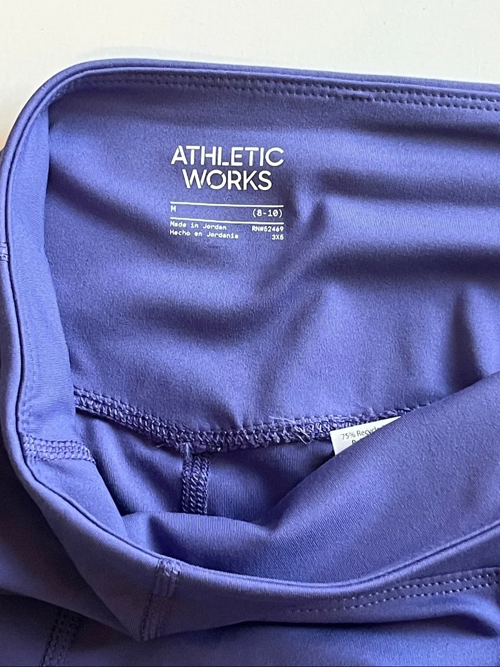 Athletic Works Women’s High-Rise Purple Bike Shorts Size M (8-10) Gym Athletic